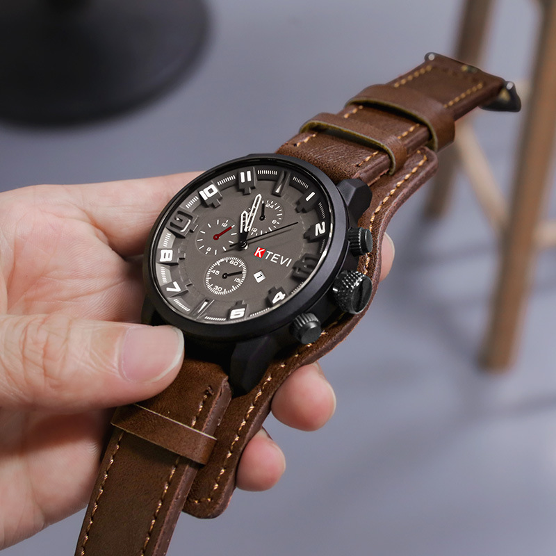 Solar Powered Watch - Retro erkek saatleri klasik lüks iş