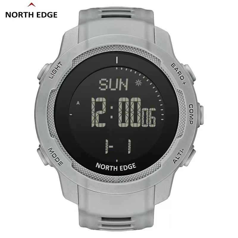 Altimeter Compass Watch - NORTH EDGE VERTICO Erkek Saati Gri