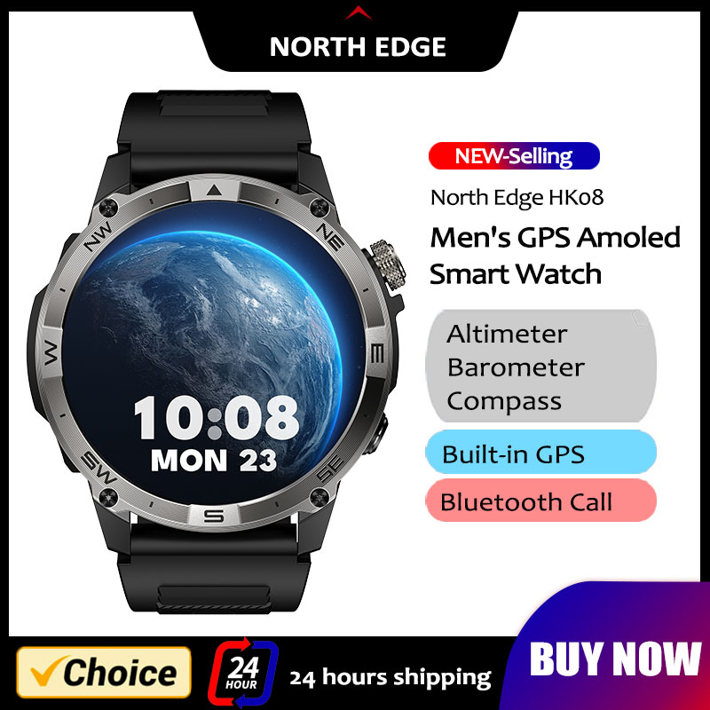 Altimeter Compass Watch - NORTH EDGE GPS Spor Akıllı Saat