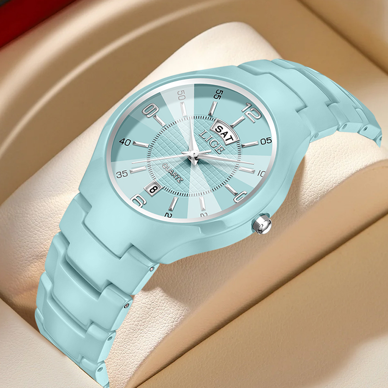 Luxury Ceramic Watch - LIGE Lüks Zarif Kuvars Kadın Saatler