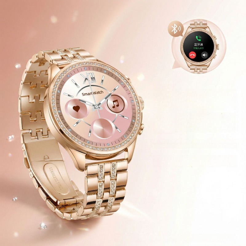 Watches Ladies Smartwatch - GEN9 Elmas İşlemeli Kadın Akıllı Saati