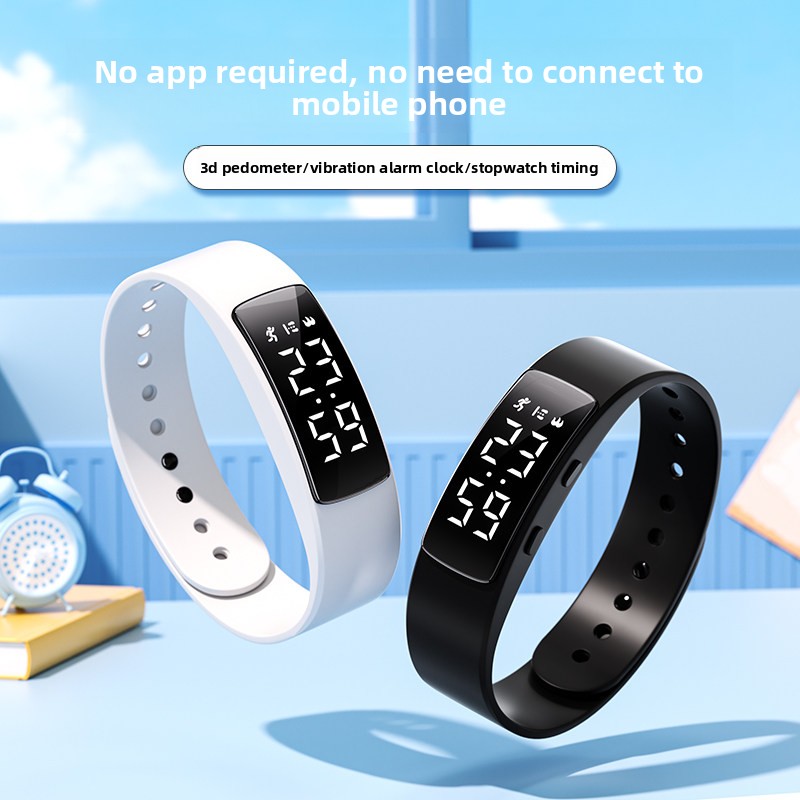 Silicone Sport Band - LED Dijital Akıllı Bileklik Su Geçirmez