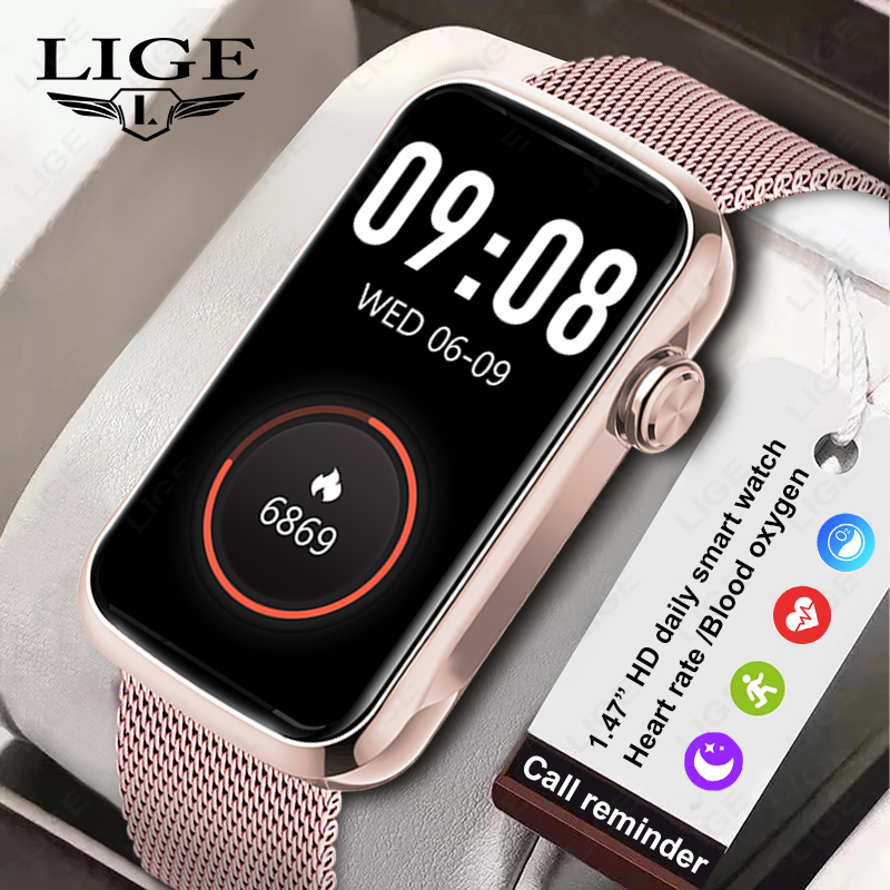Watches Ladies Smartwatch - LIGE 1.47'' Akıllı Saat Kadın Erkek
