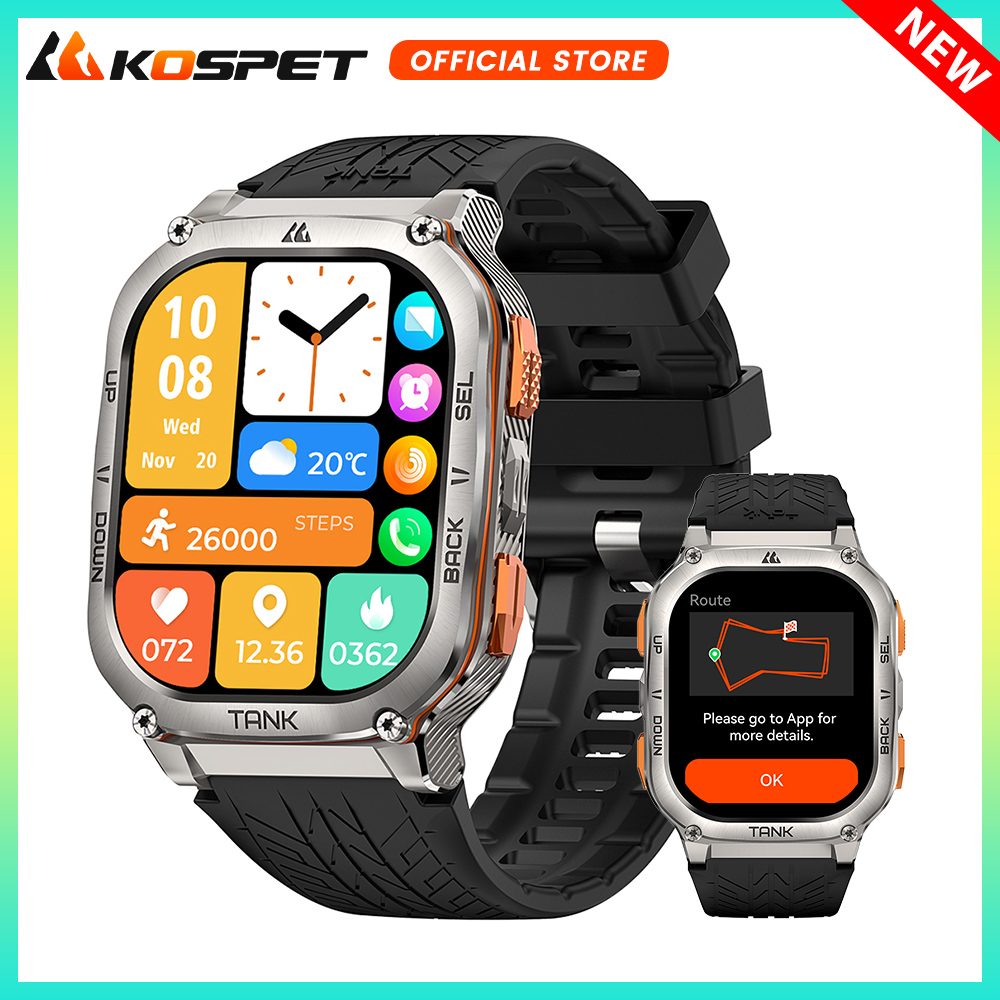 Altimeter Compass Watch - KOSPET TANKı M3 Ultra GPS akıllı
