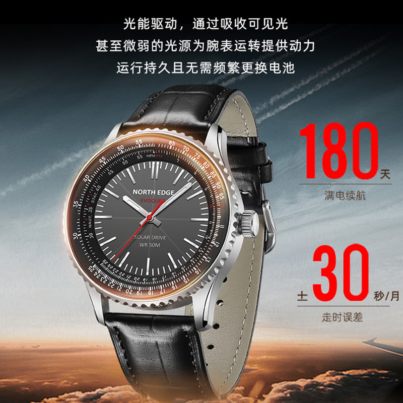YENİ NORTH EDGE EVOQUE3 Açık H - Solar Powered Watch incelemesi ve fiyatı