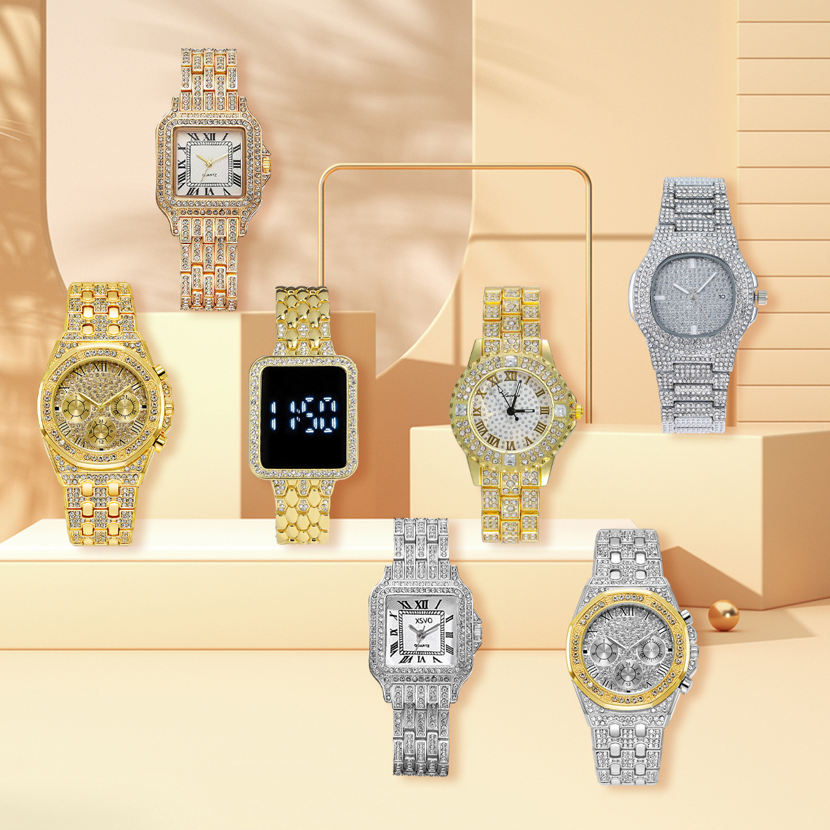Erkekler için 7 Parçalı Saat S - Smartwatch Trending Watches For Men incelemesi ve fiyatı