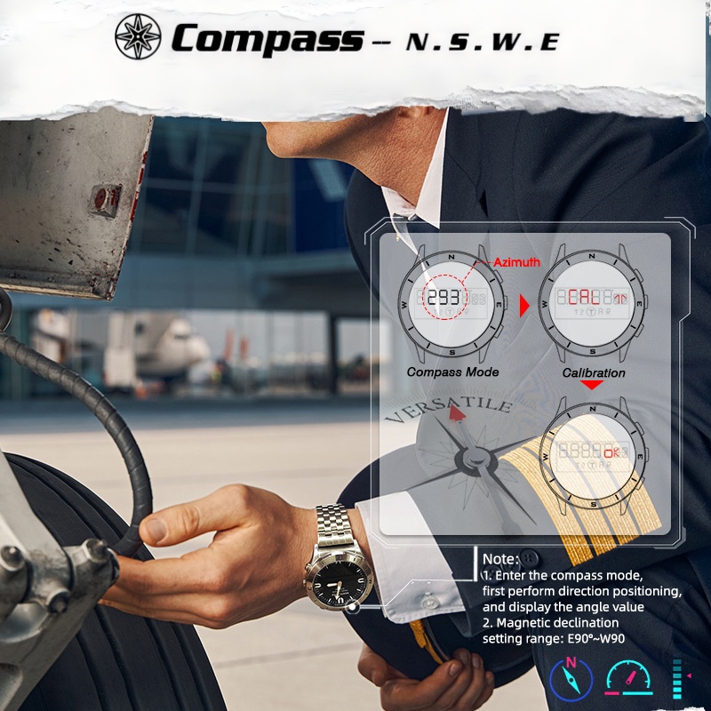 NORTH EDGE Erkekler Açık Hava  - Altimeter Compass Watch incelemesi ve fiyatı