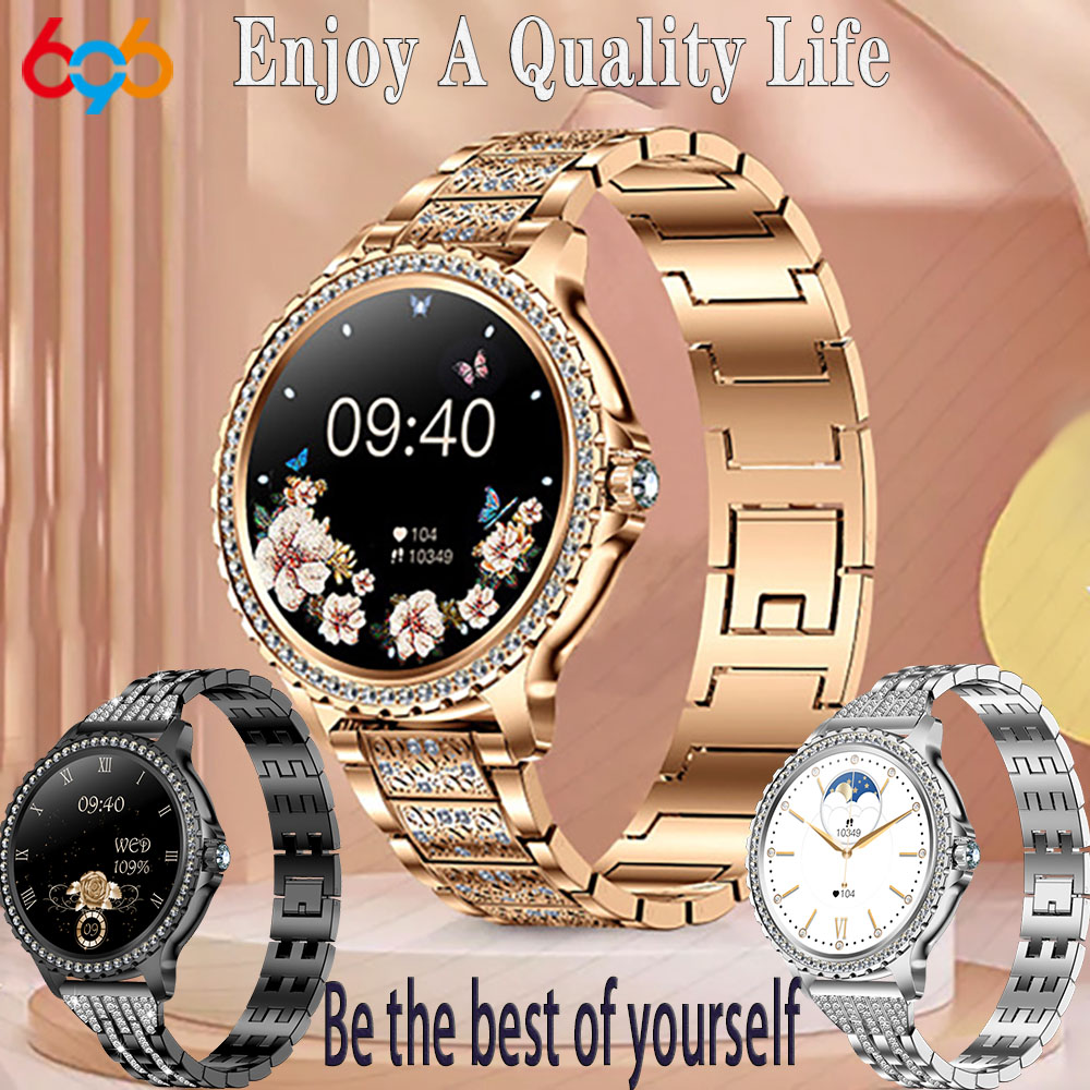 696 yeni mavi diş çağrı kadın  - Watches Ladies Smartwatch incelemesi ve fiyatı