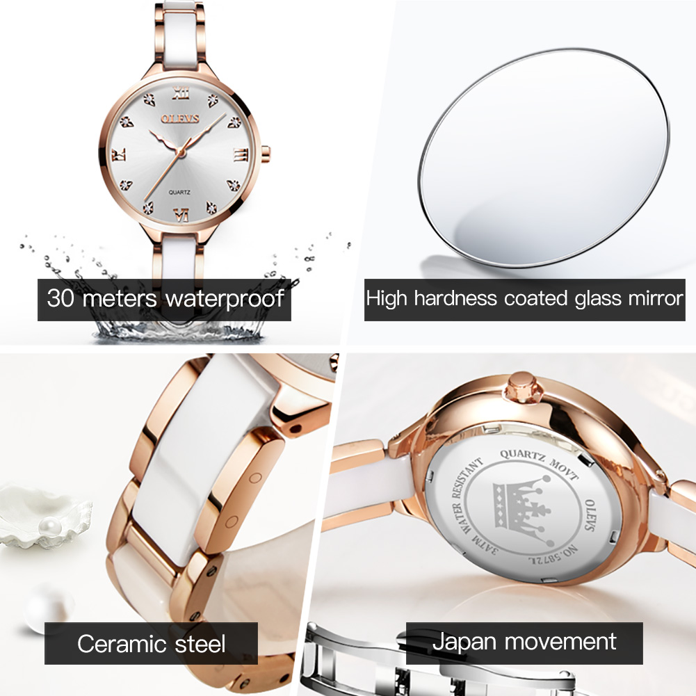 OLEVS Seramik Elbise Kadın Izl - Luxury Ceramic Watch incelemesi ve fiyatı