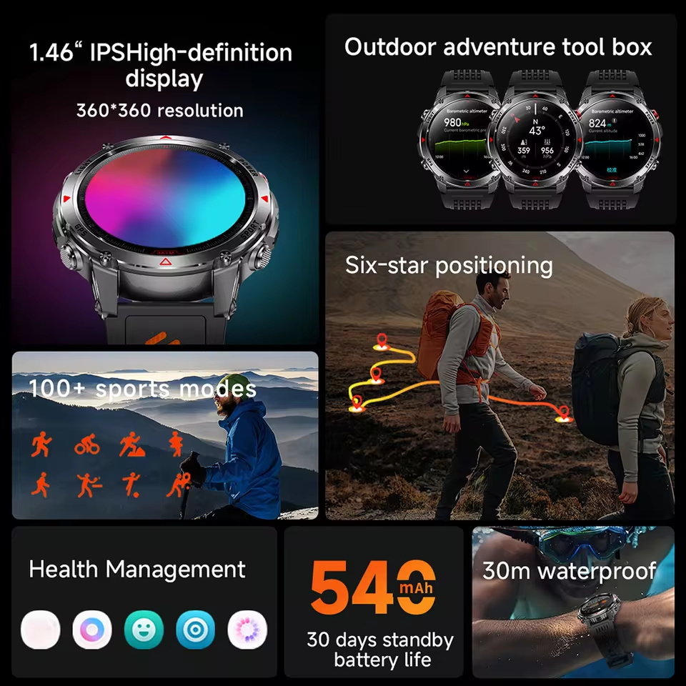 Askeri Açık Hava GPS Konumland - Altimeter Compass Watch incelemesi ve fiyatı